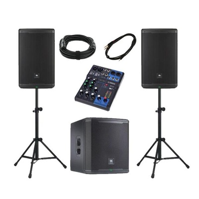 Pack sono JBL EON 715 et JBL PRX 918XLF Location Pack sono JBL EON 715 et JBL PRX 918XLF complet avec deux enceintes et un caisson de basse