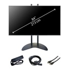 Location d'un pack comprenant un écran de 85" sur un pied. Livraison et installation à Paris et dans toute l'Ile de France 