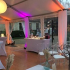 Location - Location de caches poteaux tendus en coton gratté blanc pour la location de tente de réception en Ile de France, Paris (75), dans le Val d'Oise (95), en Picardie (60). 