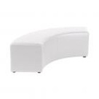 Location de banquette arrondie blanche à Paris 75 et en région parisienne 