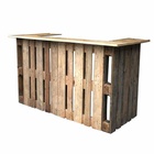 Location de bar palette en bois 1,60m pour mariage, soirée privée ou anniversaire en région parisienne et picardie 60. 