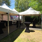 Location - Location de tente pliante 3x3 avec fenêtres, murs, portes, gouttières, ... en Ile de France (Paris), dans le Val d'Oise, en Picardie, dans les Yvelines, ... 