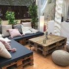 Location - Location de mobilier palette, canapés, tables basses, bars en Ile de France. 