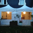 Location - Location de tente pliante 3x3 avec fenêtres, murs, portes, gouttières, ... en Ile de France (Paris), dans le Val d'Oise, en Picardie, dans les Yvelines, ... 