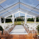 Location de tente de réception cristal, barnum et chapiteau transparent pour événement privé mariage, anniversaire à Paris 75  Tente de réception Cristal - 10x18 m