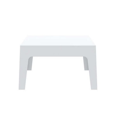 Location de table de jardin basse blanche pour événements en extérieur en région parisienne, chantilly 60.