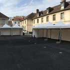 Location - Location de tente pliante 3x3 avec fenêtres, murs, portes, gouttières, ... en Ile de France (Paris), dans le Val d'Oise, en Picardie, dans les Yvelines, ... 