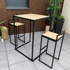 Location - Location de manges-debout et de tabourets en métal en région parisienne. 