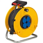 Location d'enrouleur électrique étanche 25m pour l'énergie soirée, anniversaire, concert, salon, mariage, discours, séminaire en Ile de France et Picardie. 