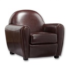 Location de fauteuil club marron similicuir 1 place en Ile de France et Picardie (Oise, Val d'Oise et Paris). 