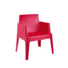 Location de fauteuil de jardin lounge rouge pour soirée, barbecue, anniversaire en extérieur en région parisienne et en Picardie 60. 