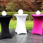 Location - Location de housse mange debout blanche pour soirée privée, anniversaire, mariage en ile de France, et en Picardie 