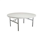 Location de table ronde 120 cm Lifetime en Ile de France et Picardie. 