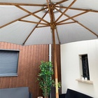 Location - Location parasol gris rond pour mariage à Paris 