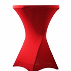 Location de housse rouge pour mange debout. 