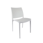 Location de chaise blanche PVC. 