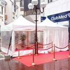 Location - Location de tente pliante 3x3 avec fenêtres, murs, portes, gouttières, ... en Ile de France (Paris), dans le Val d'Oise, en Picardie, dans les Yvelines, ... 