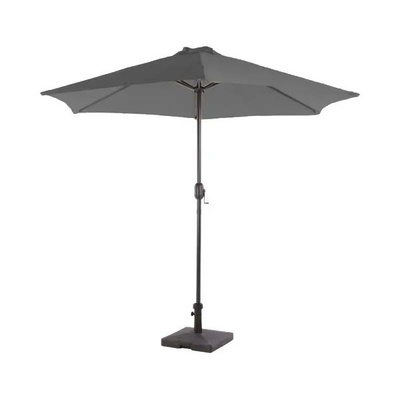 Parasol gris avec base