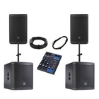 Location Pack sono JBL EON 715 et JBL PRX 918XLF complet avec deux enceintes et deux caisson de basse 
