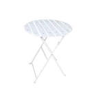 Location de table guéridon ronde blanche pour mariage, cérémonie, anniversaire en extérieur en région parisienne 75 et picardie 60. 