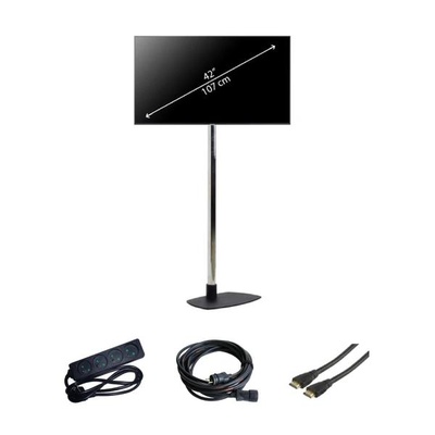 Location d'un pack comprenant un écran de 43" sur un pied. Livraison et installation à Paris et dans toute l'Ile de France