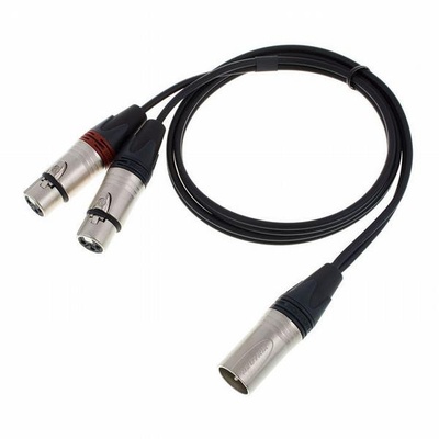 Cable 2 XLR vers 1 XLR Location de Cable 2 XLR vers 1 XLR pour son et lumière en Ile de France et Picardie (Paris, Val d'Oise et Oise).