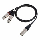 Location de Cable 2 XLR vers 1 XLR  pour son et lumière en Ile de France et Picardie (Paris, Val d'Oise et Oise). 