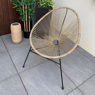 Fauteuil cordage naturel Location de mobilier extérieur cordage pour anniversaire, mariage, cocktail, ... dans l'Oise.