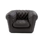 Location de Fauteuil noir gonflable Chesterfield en Ile de France et Picardie. (Oise et Val d'Oise et Paris). 